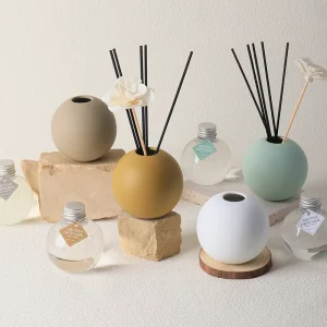 Ceramic Sphere Reed Diffuser for Home Fragrance