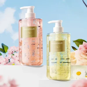 Cherry Blossom Chamomile Petal Fragrance Shower Gel for Body Cleansing and Moisturizing Skin