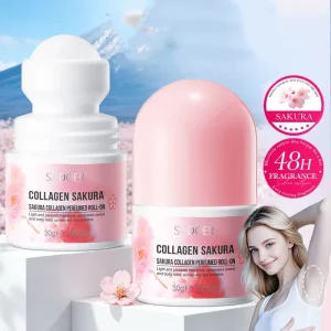 Cherry Blossom Collagen Deodorant Antiperspirant Remove Odor Leaving a Fresh and Long lasting Fragrance