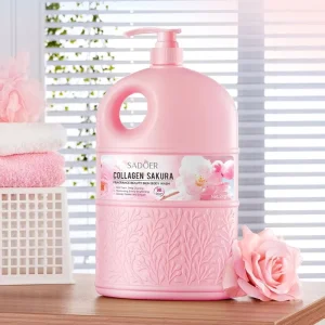 Cherry Blossom Collagen Fragrance Beauty Skin Cleaning Body Exfoliating Sterilization Shower Gel