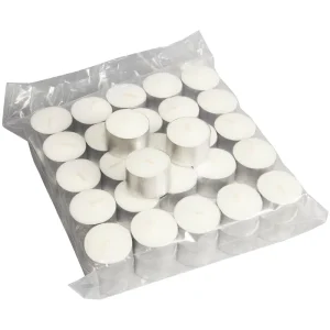 China 4hrs Shopping Paraffin Wax White Tea Light Candle