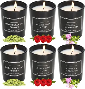 Christmas Birthday Gifts Fragrances Scented Home Scented Candles Strong Fragrance Long Lasting Aromatherapy Jar Candles