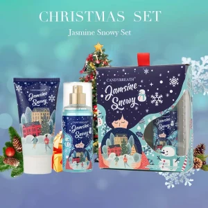 Christmas Limited Edition Fragrance Body Care Gift Set Body Lotion Sample Size Perfume Mist Gift Box Holiday Theme OEM ODM