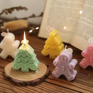 Christmas Scented Gift Decorative Ornament Christmas Tree Mini Handmade Soy Wax Souvenir
