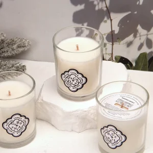 Christmas Wedding Glass Candle Jar Luxury Scented Candle Container Home Fragrance Gift Candle Decorative Candle Private Label