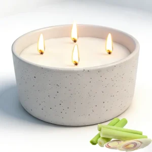 Citronella Aromatherapy Soy Wax Candles Outdoor for Patio Decorative Ceramic Jar Backyard Garden Deck Mother’s Day Summer Nights