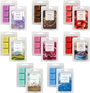 Clamshell Packaging Handmade Soy Wax Cubes Assorted Colors Scented Natural Christmas Home Decorative Wax Melt Set