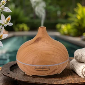 Classic Design Portable Ultrasonic Aroma Diffuser Wooden Grain Electric Air Humidifier Essential Oil Aromatherapy