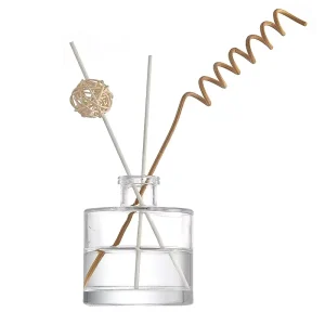 Clear 100ml 150ml 200ml Glass Diffuser Bottle with Cork Lid Empty Aroma Reed Diffuser Container for Home and Hotel Fragrance Decor