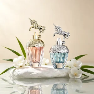 Clear Color 50ml 80ml Refillable Empty Perfume Cylinder Glass Bottle Fine Mist Sprayer Matte