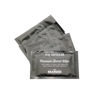 Coconut Lightly Scented Beard Wet Wipes for Men