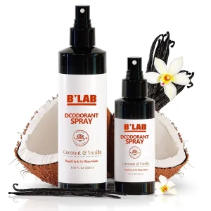 Coconut Oil Natural Deodorant Spray Vegan Skin Safe Stop Sweating Long Lasting Fragrance Deodorant Stick Antiperspirant Spray