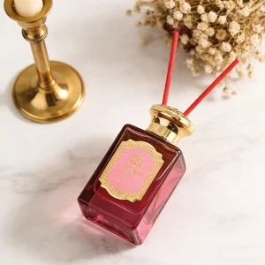 Colored Glass Reed Diffuser Bottles with Custom Mold and Logo, 50ml 100ml 150ml 200ml, Fiber Stick