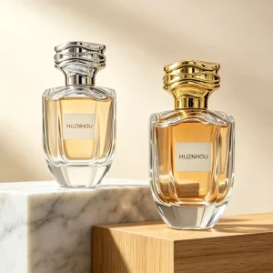 Colorful Gradient Glass Perfumery Bottle Clear 50ml 100ml Empty Glass Perfume Bottle Pump Sprayer Silk Screen Printed