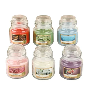 Colorful Mushroom Ring shaped Glass Jar Soy Wax Aromatherapy Candle Creative Home Fragrance Candle Decor Half Handmade