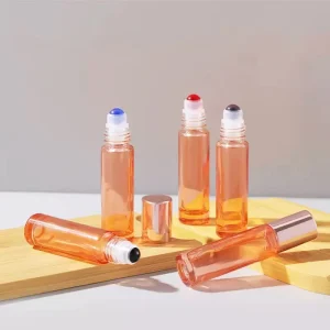 Colorful Roller Bottle Screw Cap Antiperspirant Roll On Deodorant Stick Essential Oil Perfume Liquid Packaging