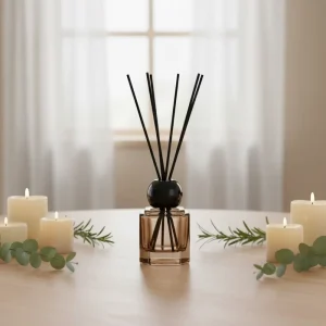 Colourful Filled 10ml Rod France Monsiuer Smell Unique Sample Dark Promotional Hvac Luxury Screen Printed Glass Reed Diffuser