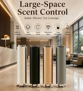 Commercial 1000ml Waterless Aroma Diffuser Nebulizer Electric Hotel Collection Essential Oil Diffuser Machine Gold Color Popular