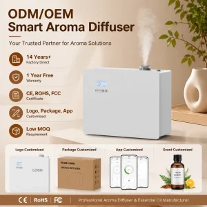 Commercial Aroma Diffuser Scent Marketing Machine 1000ml Capacity Smart Control Fragrance System for Hotels
