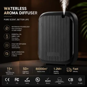 Commercial Electric Aroma Diffuser Machine Large Coverage 1000m³ Hotel Scent System Wall Mounted Device