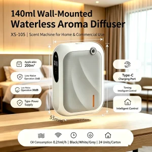 Commercial Wall-Mounted Aromatherapy Diffuser USB Plug-In with Timer for Shopping Malls, Beauty Salons, and Offices