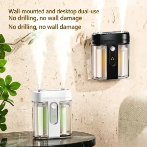 Compact Mist Humidifier for Desktop Quiet Smart USB Rechargeable ABS Plastic Automatic Multi Gear Spray Scent Diffuser