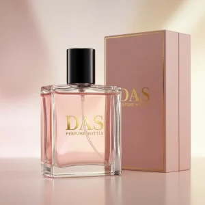 Complete Luxury Perfume Packaging Set 50ml 100ml Glass Bottle with Matte Finish Screen Printing Custom Label Gift Box