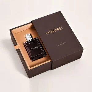 Compostable Perfume Box Custom Logo Eco friendly Uncoated Cardboard Packaging Drawer Gift Box With Water based Coating
