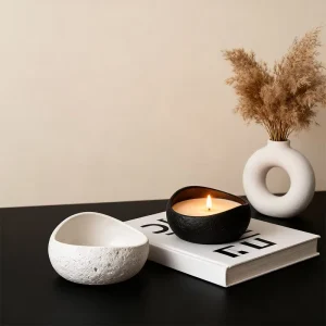 Concrete Cement Aromatherapy Scent Candles Holiday Luxury Custom Private Label Handmade Environment Friendly Soy Wax