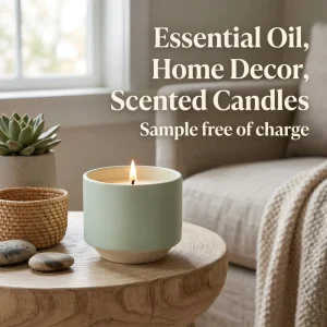 Cost Effective OEM ODM Essential Oil Ceramic Jar Colorful Home Decor Scented Candles for Hotel Bathroom and Office Fragrance