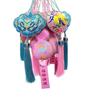 Cotton Filled Sachet Qixi Series Festival Scented Bag Elegant Chinese Style Palace Design Garment Accessories Woven Technique