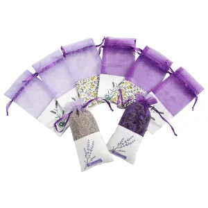 Cotton Sachet Empty Bags Drawstring Organza Gauze Bags for Lavender Spice and Herbs