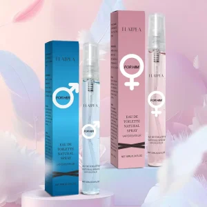 Couple Perfume Set Eau De Toilette Spray Fruity Scent for Him & Her Travel Size Long Lasting Fragrance 10ML X 2 0.34FL.oz