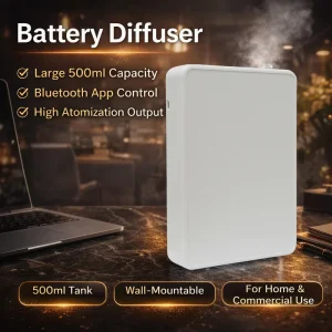 Crearoma LED Light Aroma Diffuser Fantastic Bluetooth App Control Small Size Scent Aroma Battery Scent Diffusion