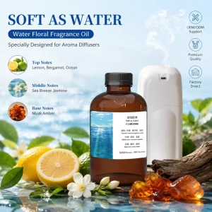 Crearoma Luxury High Concentration Essential Oil for Diffusers Soft As Water Like Fragrance Oil Premium Scent