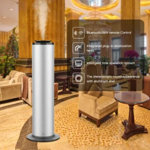 Crearoma New Tower Aluminum Smart Wifi Bluetooth App Function Aroma Diffuser 500ml Commercial Diffusers Humidifier