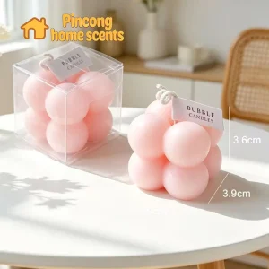 Creative Bubble Candle Geometric Decorative Scented Candle for Modern Home Decor