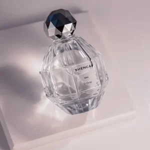 Creative Design Empty Glass 100ml Grenade Transparent Men Perfume Spray Bottle Round Cap
