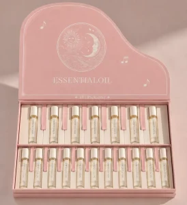 Creative Design Fragrance Bottle Box with Cardboard Packaging Box for Essential Oil Set Perfume Packaging Boxes