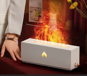 Creative New Upgraded 320ml Water tank Simulation 3D Flame Humidifier air Aroma Diffuser