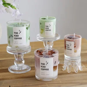 Creative Summer Matcha Cup Soy Wax Aromatherapy Candle Handmade for Cross Border for Christmas Party Home Decorations