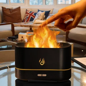 Creative USB Desktop Aroma Diffuser with Candle Light Waterless Night Light Aroma Diffusor for Household Use