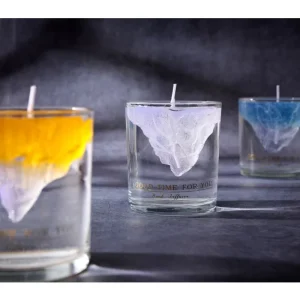 Creative floating iceberg scented candle handmade three dimensional jelly wax room air freshener fragrance