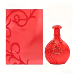 Cross Border Bestseller Middle Eastern Arabic Unisex 80ml Liquid Eau De Parfum Spray Red Electroplated Bottle