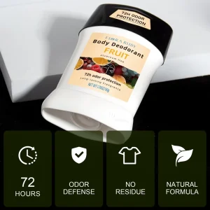 Cross Border Flora Ruby Antiperspirant Aluminum Free Unisex Deodorant Stick Underarm Odor Removal Lightening Fresh Gentle 72H