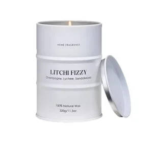 Cross Border Handmade High End Gift Item Soy Wax Scented Candles Frosted Tin Packaging Thanksgiving Air Freshening