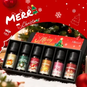 Cross border Christmas Firming 100% Pure Essential Oil Gift Set Glycerin 10ml Long lasting Fresh Fragrance Deodorizing Body