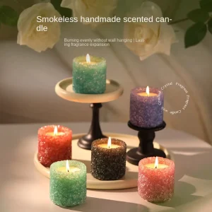 Crushed Stone Aromatherapy Candle Birthday Home Decor Gift Box