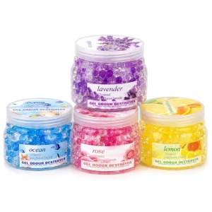 Crystal Gel Air Freshener Beads Home Car Odor Deodorizer Scented Beads Jar OEM Custom Fragrance