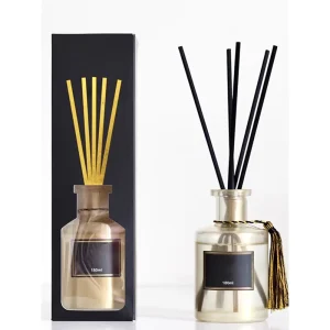 Custom 100ml 200ml Empty Cylindrical Glass Reed Aroma Diffuser Bottle, No-Fire Aromatherapy